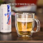 YUNCANG Double Wall Coffee Mugs, (4-Pcak) 16 Ounces-Clear Glass Cups with Handle,lnsulated,Cappuccino,Tea,Latte Cups,Beverage Glasses Heat Resistant - Image 7