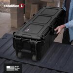 Condition 1 45" Empty Waterproof Hard Case w/Wheels – Lockable, TSA Approved Gear Storage Long Trunk, IP67-Rated Waterproof, Stackable, Rugged Travel Case – Black, Made in USA, 44.52"x16.30"x12.90" - Image 6