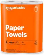 Amazon Basics 2-Ply Flex-Sheets Paper Towels, 2-Pack, 150 Sheets per Roll, 2 Basics Rolls = 6 Regular Rolls, for Everyday Use, Spills and Messes - Image 2