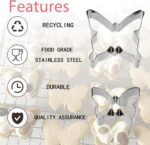 5PCS Butterfly Small Cookie Cutters Set holiday cookie cutter set for Baking Homemaking Cookie Biscuits Dough - Image 3