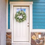 Pinkpum 20'' Eucalyptus Wreath for Front Door, Porch, Window - Green Decor for Home, Farmhouse - Spring, Summer, Fall, All Seasons - Image 6