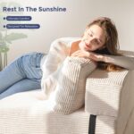 MAXYOYO Folding Sofa Bed, Convertible Sofa Bed with High-Density Support Foam, Portable 4 in 1 Fold Out Chair to Floor Lounger, Versatile Floor Couch for Living Room Bedroom, Beige - Image 5