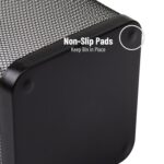 Mind Reader Mesh Trash Can, Waste Paper Basket, Square, Office, Metal Mesh, 9.75"L x 9.75"W x 12.25"H, Set of 2, Black - Image 6