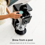 Ninja Specialty Drip Coffee Maker | DualBrew™ Pro Specialty Coffee Machine w/ Frother, Paper Filter | Brew with Pods & Grounds, K Cups Compatible | 4 Brew Styles, 13 Cup to Pot Sizes | Black, CFP301 - Image 4