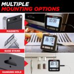 Alpha Grillers Meat Thermometer Digital - Kitchen Oven Thermometer for Cooking Food, Grilling, BBQ Smoker - 7 Preset Temperature Alerts, Timer, Alarm, & Stainless Steel Temperature Probe - Image 7