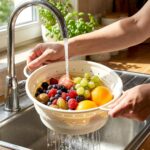 3 Pack Collapsible Colander with Strainer Bowl Set, 11 & 13 In BPA-Free Silicone Colanders for Kitchen, Heat-Resistant Strainer Dishwasher Safe Baskets for Vegetable Fruits(White) - Image 6