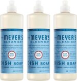 MRS. MEYER'S CLEAN DAY Liquid Dish Soap, Rain Water Scent, 16 Fl Oz Bottle - 3 Pack - Image 2