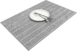 Microfiber Kitchen Towels - Super Absorbent, Soft and Solid Color Dish Towels, 8 Pack (Stripe Designed Grey and White Colors), 26 x 18 Inch - Image 6